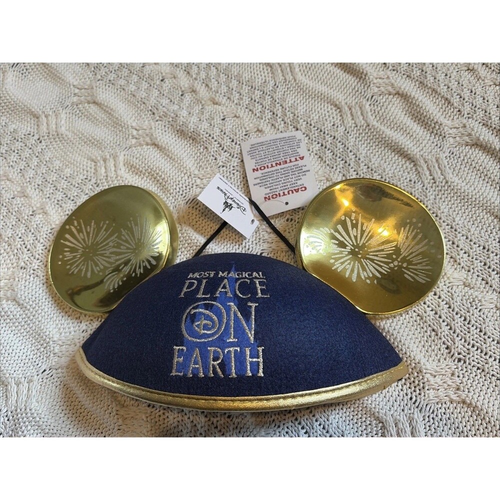 l Disney Parks "Most Magical Place on Earth" Castle Mickey Mouse Ear Hat Adult
